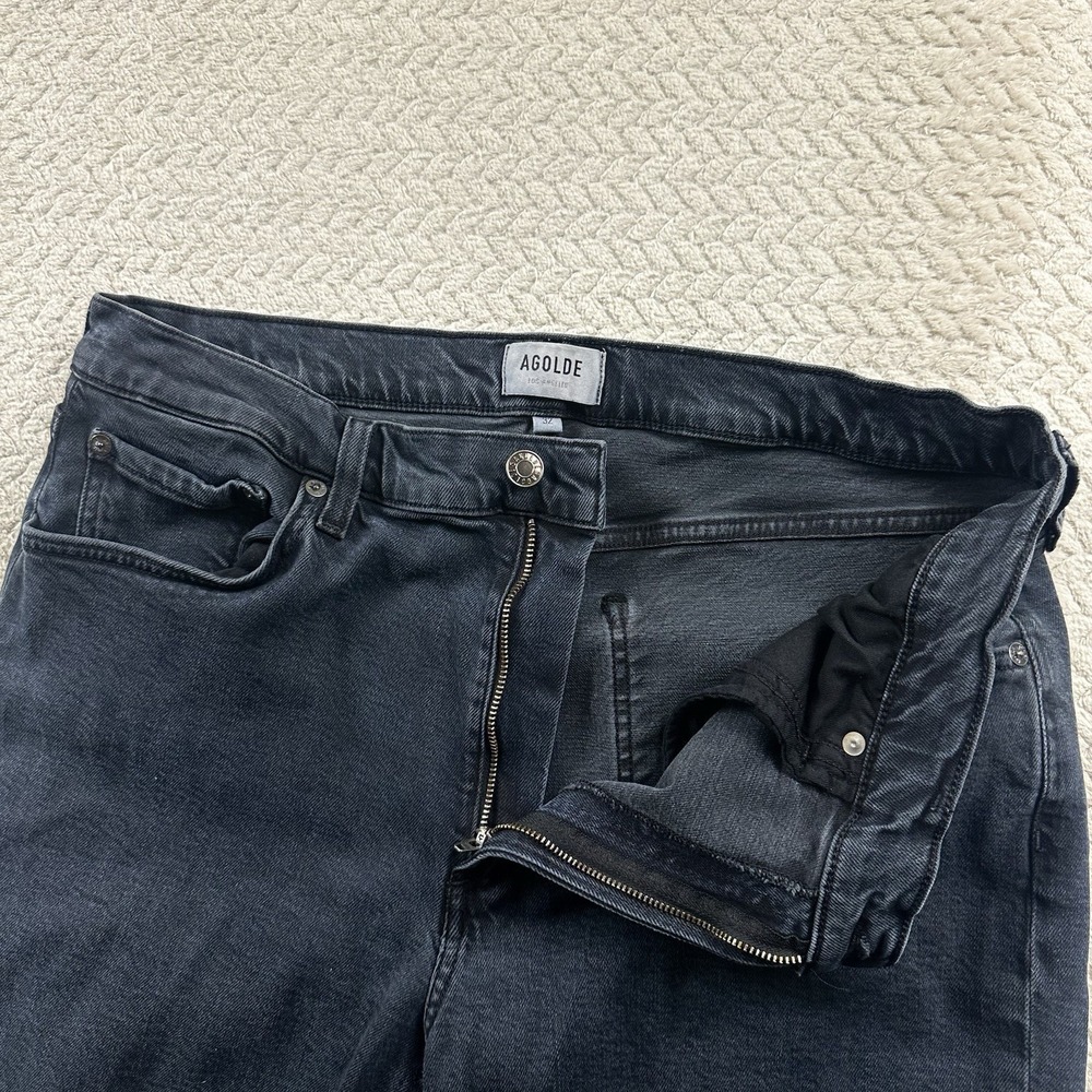 Agolde Women's Kye Black jeans Size 32 Organic cotton Modern Luxury Denim - Picture 4 of 15